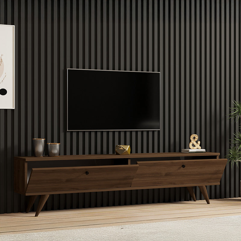 Έπιπλο Τηλεόρασης Jate σε Καρυδί Απόχρωση 160x25x40