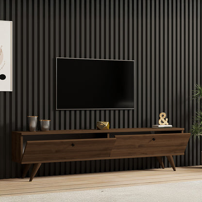 Έπιπλο Τηλεόρασης Jate σε Καρυδί Απόχρωση 160x25x40