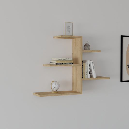 Ραφιέρα Τοίχου Callum σε Oak Απόχρωση 82.2x19,6x48