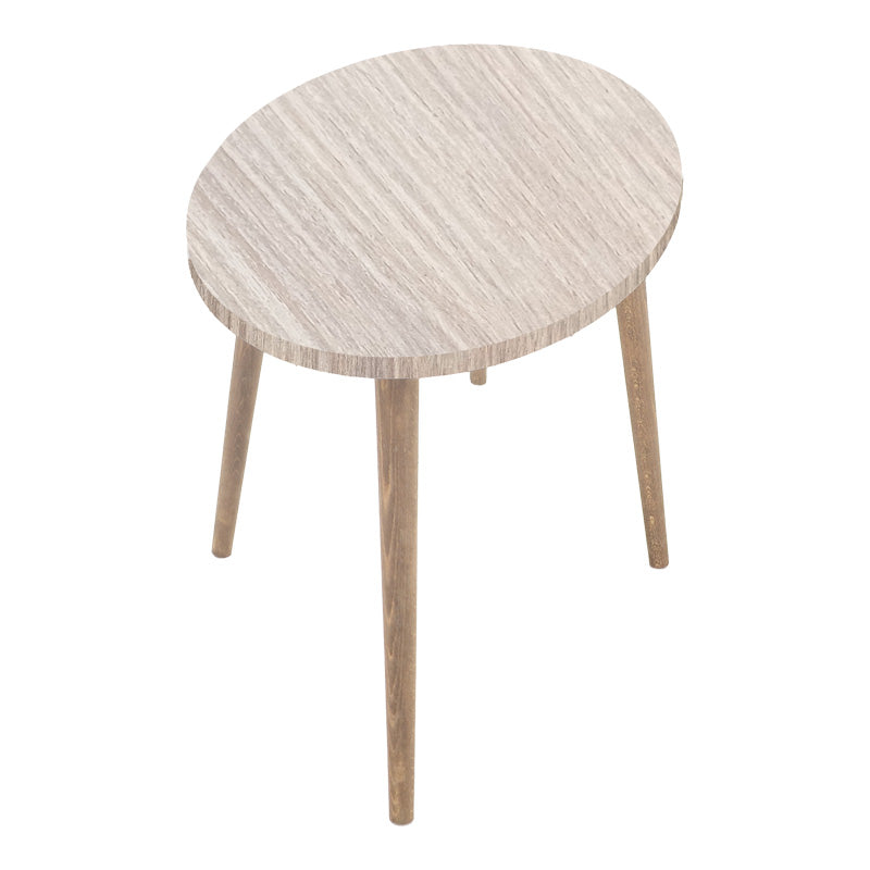 Τραπέζι Σαλονιού Barton Επιφάνεια σε Φυσική Απόχρωση με Καρυδί Πόδι 90x45x40