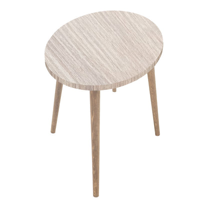 Τραπέζι Σαλονιού Barton Επιφάνεια σε Φυσική Απόχρωση με Καρυδί Πόδι 90x45x40