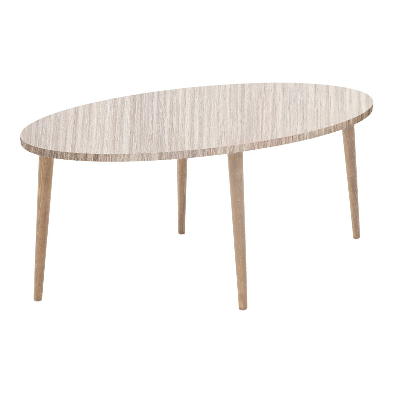 Τραπέζι Σαλονιού Barton Επιφάνεια σε Φυσική Απόχρωση με Καρυδί Πόδι 90x45x40