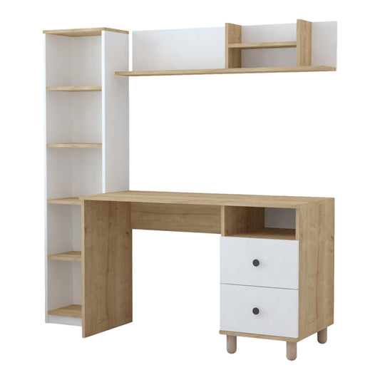 Σύνθεση Γραφείου Kontor Sonoma-Λευκό 160x50x162