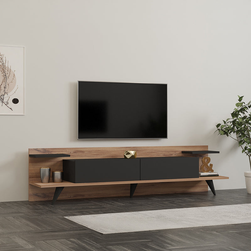 Έπιπλο Τηλεόρασης Astry Καρυδί με Ανθρακί 180x36,8x45