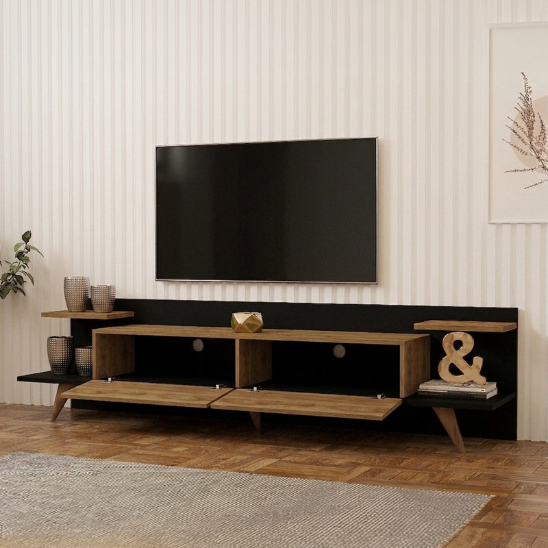 Έπιπλο Τηλεόρασης Astry Oak με Ανθρακί 180x36,8x45
