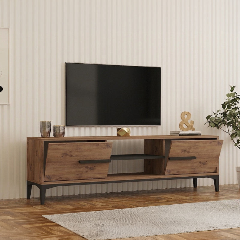 Έπιπλο Τηλεόρασης Eslem Oak με Ανθρακί 160x34,6x48,1