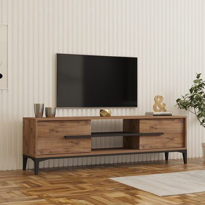 Έπιπλο Τηλεόρασης Eslem Oak με Ανθρακί 160x34,6x48,1