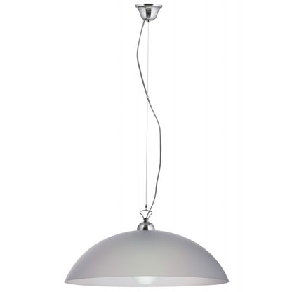 Φωτιστικό Μονόφωτο Plexiglass Λευκό Σατινέ Ε27 Φ40εκ