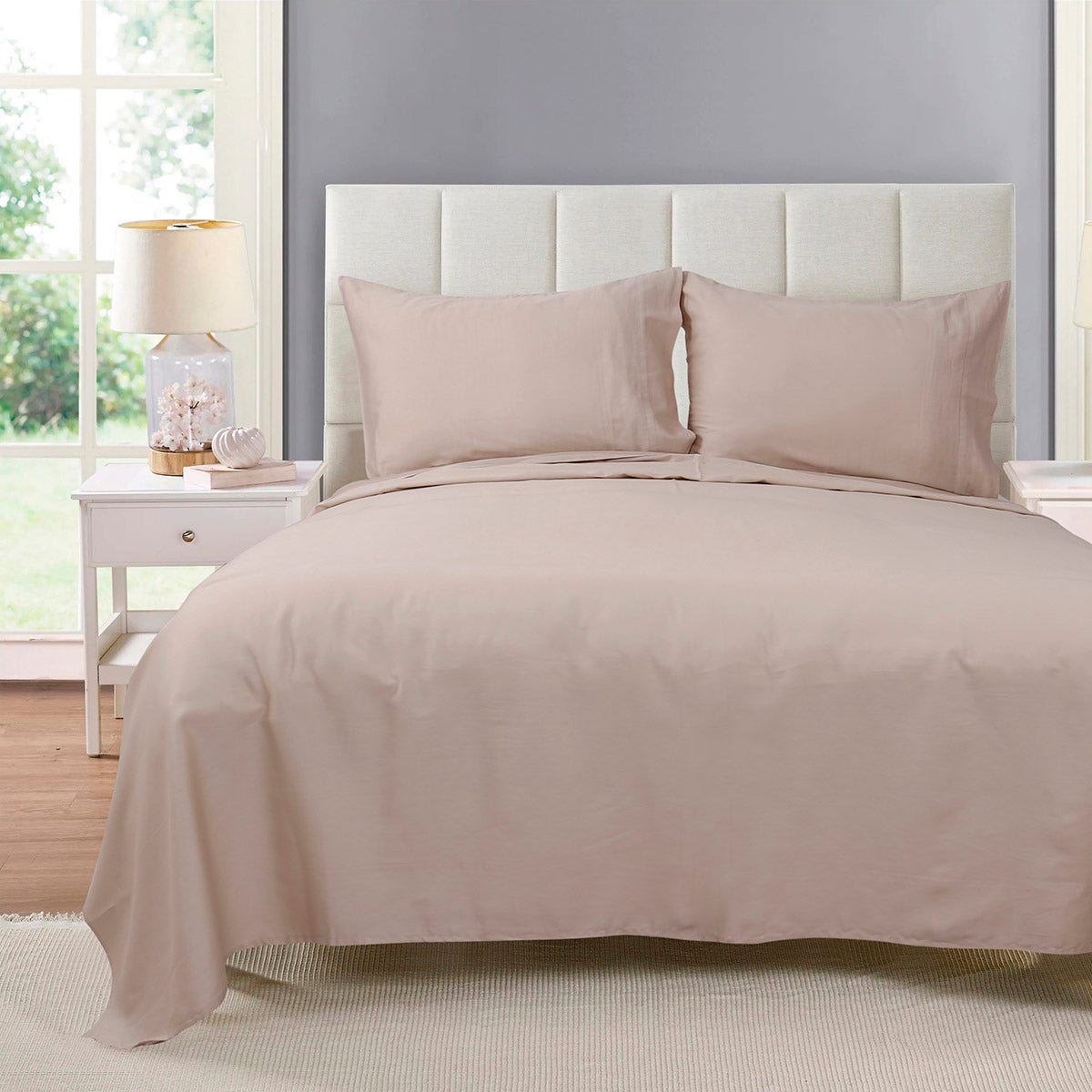 Σετ Σεντόνια Υπέρδιπλα με Λάστιχο 4 Seasons Art 12000 240x270εκ Μπεζ