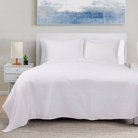 Σετ Σεντόνια King Size με Λάστιχο 4 Seasons Art 12000 260x270εκ Λευκό