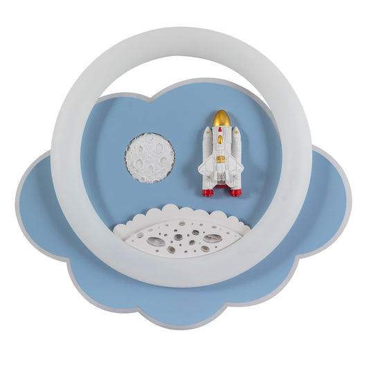 CCC 4316 ΠΛΑΦΟΝΙΕΡΑ ΠΑΙΔΙΚΗ LED ΜΠΛΕ ΠΥΡΑΥΛΟΣ CCT Φ50εκ