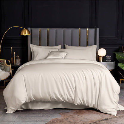 Σετ Παπλωματοθήκη Υπέρδιπλη Bamboo 300tc Art 12052 Miss Beauty 240x260εκ Μπεζ