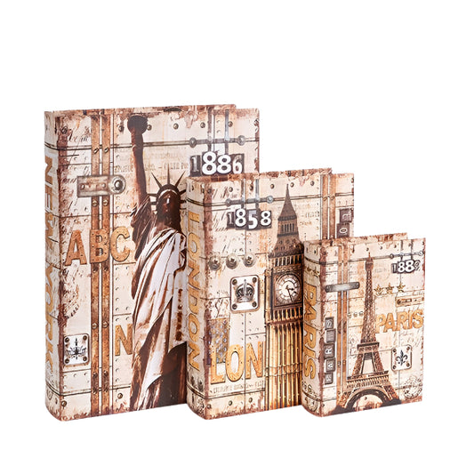 S/3 ΚΟΥΤΙΑ ΞΥΛΙΝΑ ΚΑΦΕ 32x23x7 25x18x6 18x13x4