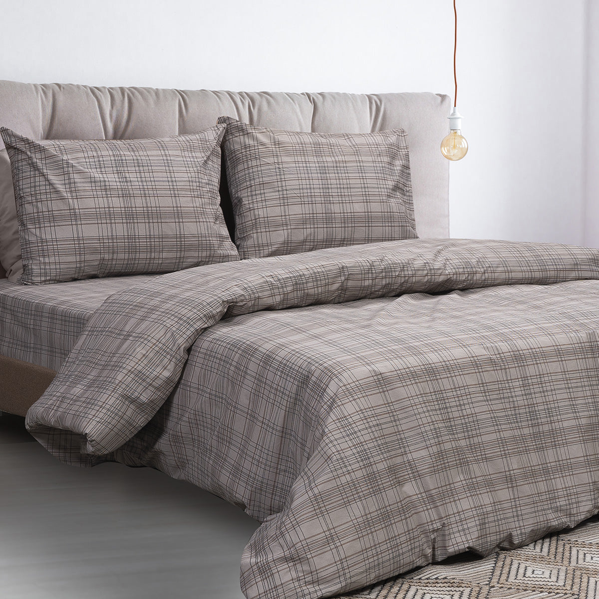 Κουβερλί Υπέρδιπλο Espresso Αrt 12077 230x250εκ Εμπριμέ