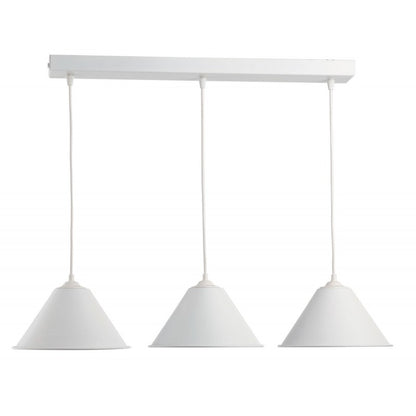 Φωτιστικό Πολύφωτο 3φ Αλουμίνιο Λευκό Ε27