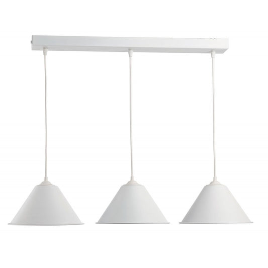 Φωτιστικό Πολύφωτο 3φ Αλουμίνιο Λευκό Ε27