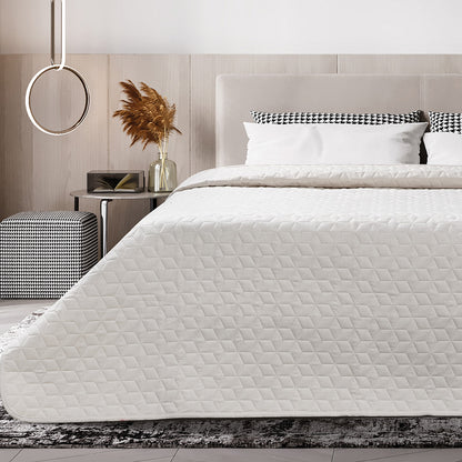 Κουβερλί Υπέρδιπλο Trivial Art 12100 σε 3 Αποχρώσεις 230x260εκ Κρεμ