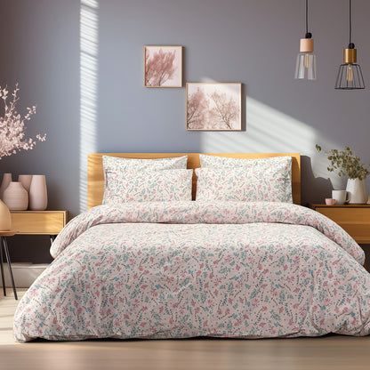 Σετ Σεντόνια Υπέρδιπλα με Λάστιχο Cousine Art 12180 165x200+30εκ Σομόν