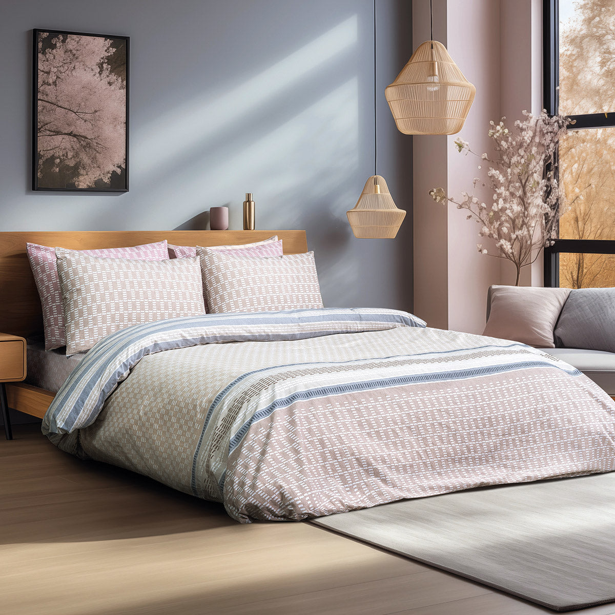 Σετ Πάπλωμα Υπέρδιπλο Bermudas Art 12185 220x240εκ Μπεζ