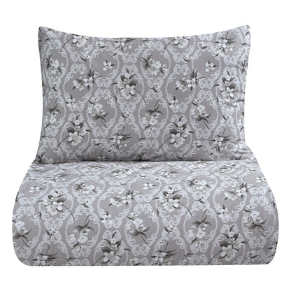 Σετ Παπλωματοθήκη Υπέρδιπλη Mystique Art 12188 230x250εκ Γκρι