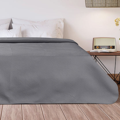 Κουβερλί Υπέρδιπλο Pre-Washed Intence Art 12200 σε 9 Αποχρώσεις 230x250εκ Γκρι