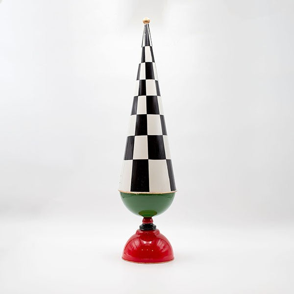 ΜΕΤΑΛΛΙΚΟ ΔΕΝΤΡΟ ΜΑΥΡΟ ΚΑΡΟ ΜΕ ΚΟΚΚΙΝΟ 15x15x55