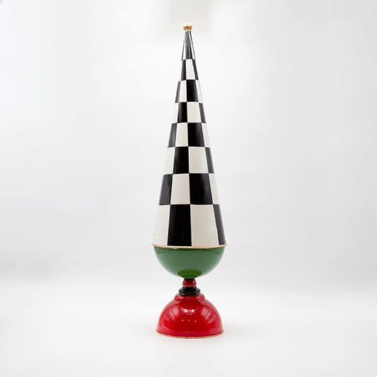 ΜΕΤΑΛΛΙΚΟ ΔΕΝΤΡΟ ΜΑΥΡΟ ΚΑΡΟ ΜΕ ΚΟΚΚΙΝΟ 15x15x55