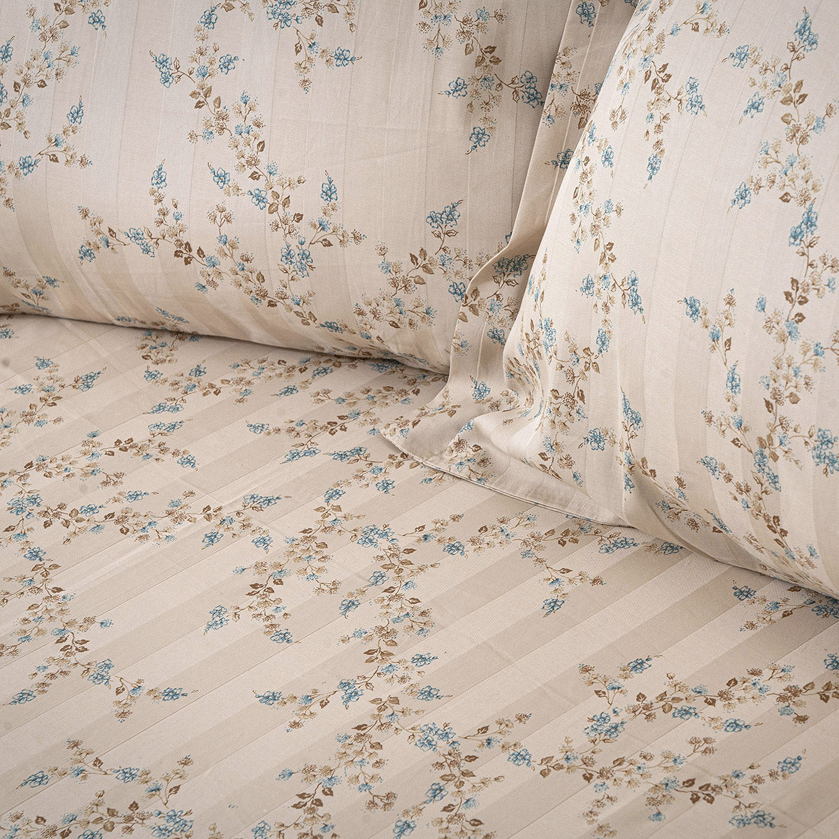 Σετ Παπλωματοθήκη Υπέρδιπλη Art 12215 Nova 100% Βαμβακοσατέν 300tc 230x250εκ Άμμου