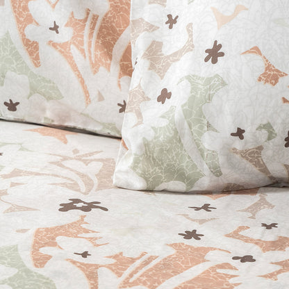 Σετ Παπλωματοθήκη Υπέρδιπλη Anthia Art 12253 220x250εκ Μπεζ