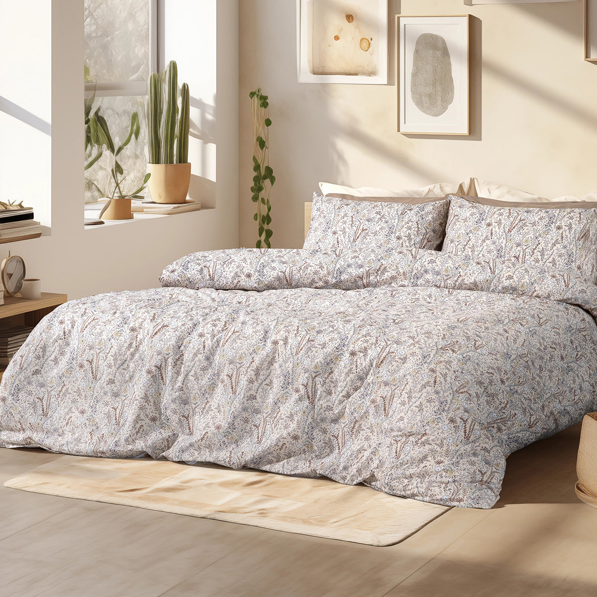 Σετ Σεντόνια Υπέρδιπλα Sienna Art 12254 230x260εκ Μπεζ