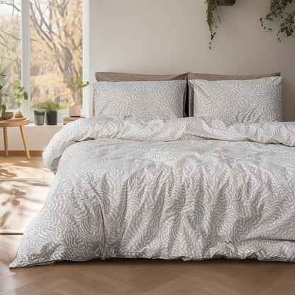 Σετ Πάπλωμα Μονό Iris Art 12260 160x240εκ Μπεζ