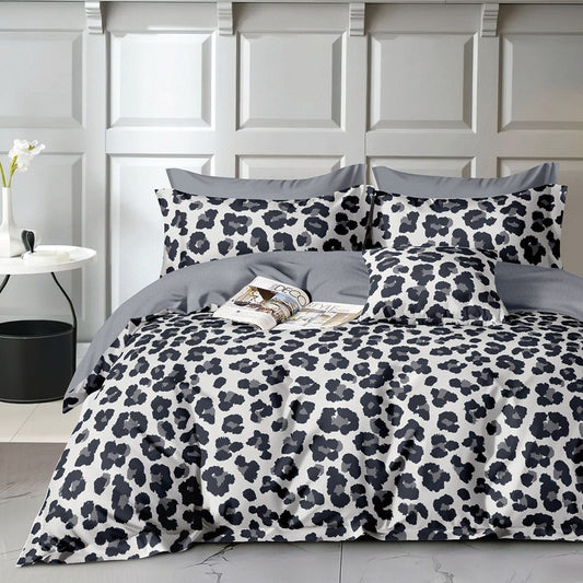 Σετ Σεντόνια Υπέρδιπλα με Λάστιχο Art 12272 Alice 165x200+30εκ Γκρι