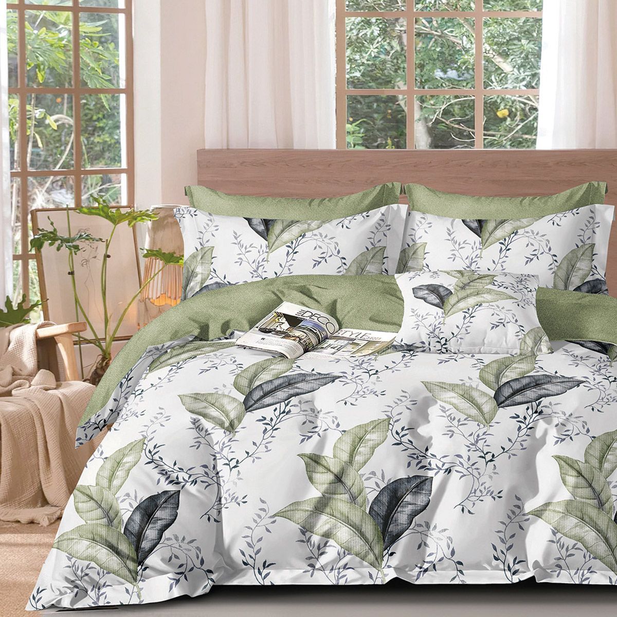 Σετ Κουβερλί Υπέρδιπλο Art 12277 Adelina 220x240εκ Λαδί