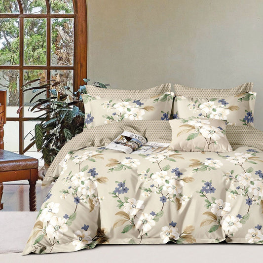 Σετ Παπλωματοθήκη Υπέρδιπλη Art 12281 Aria 230x250εκ Μπεζ