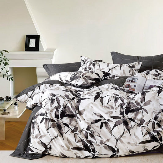 Σετ Σεντόνια Υπέρδιπλα με Λάστιχο Art 12285 Arabella 165x200+30εκ Γκρι