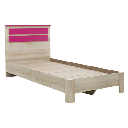 Κρεβάτι Παιδικό Looney σε Χρώμα Castillo-Ροζ 100x200