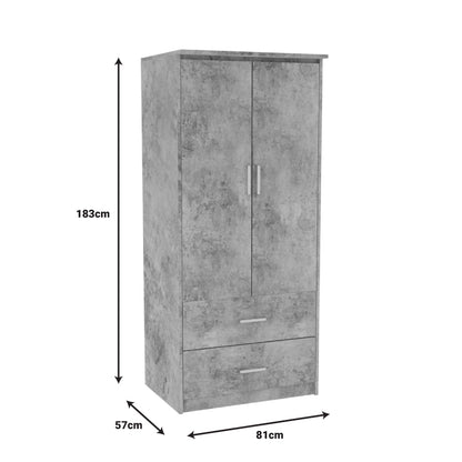 Φοιτητικό Πακέτο Επίπλων Υπνοδωματίου Olympus B Σετ 5 Τεμ σε Antique Ανθρακί Απόχρωση