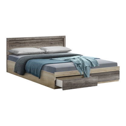 Olympus Double Bed with Castillo Toro Drawer 160x200cm