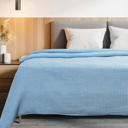 Κουβέρτα Μονή Tender Ζακάρ Art 12300 σε 9 Αποχρώσεις 170x260εκ Σιέλ