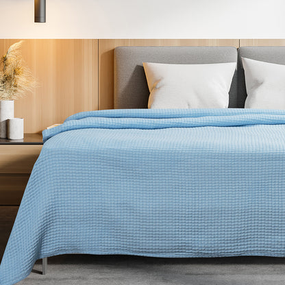 Κουβέρτα Υπέρδιπλη Tender Ζακάρ Art 12300 σε 9 Αποχρώσεις 230x260εκ Σιέλ