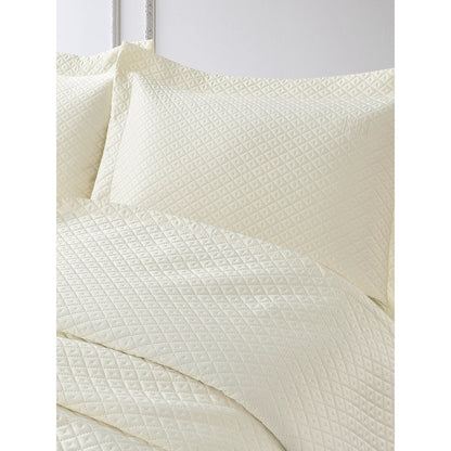 Σετ Κουβερλί Υπέρδιπλο Aidna Art 12310 230x250εκ Εκρού