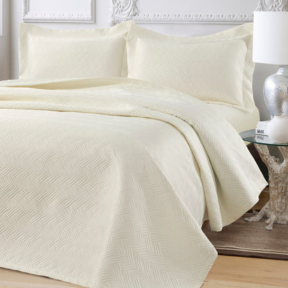 Σετ Κουβερλί Υπέρδιπλο Pixie Art 12314 230x250εκ Εκρού