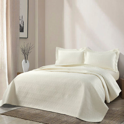 Σετ Κουβερλί Υπέρδιπλο Pixie Art 12314 230x250εκ Εκρού