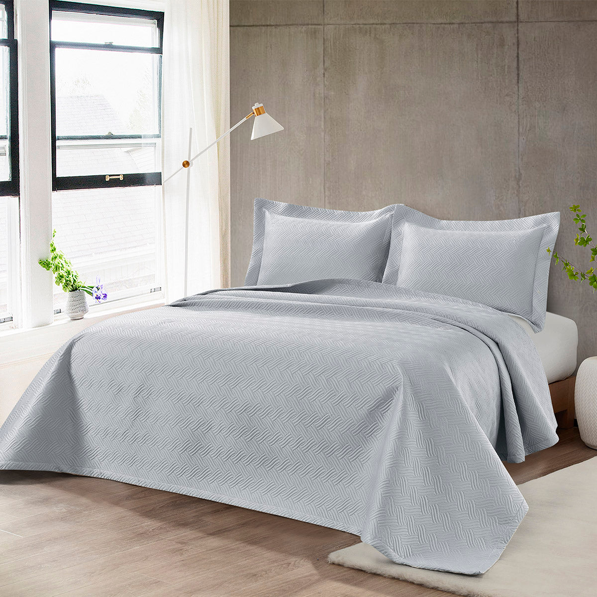 Σετ Κουβερλί Υπέρδιπλο Arion Art 12315 230x250εκ Γκρι