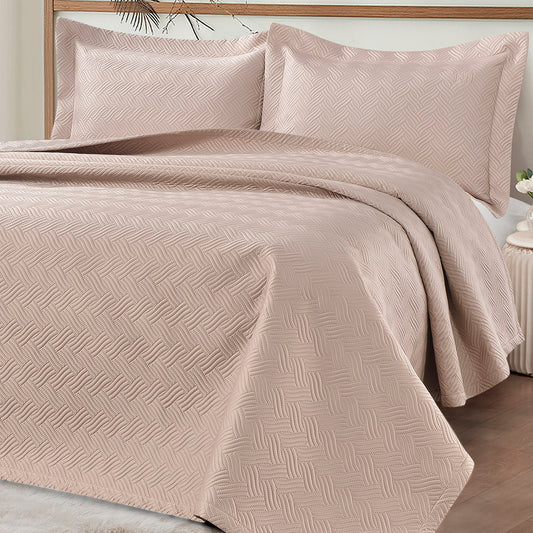 Σετ Κουβερλί Υπέρδιπλο Melusine Art 12317 230x250εκ Άμμου