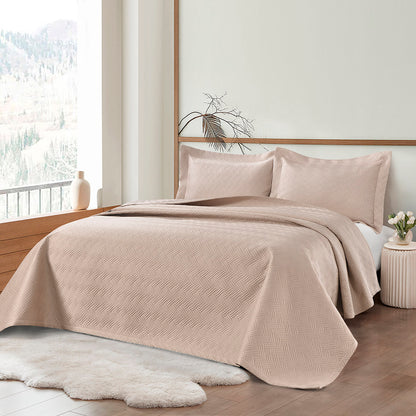 Σετ Κουβερλί Υπέρδιπλο Melusine Art 12317 230x250εκ Άμμου