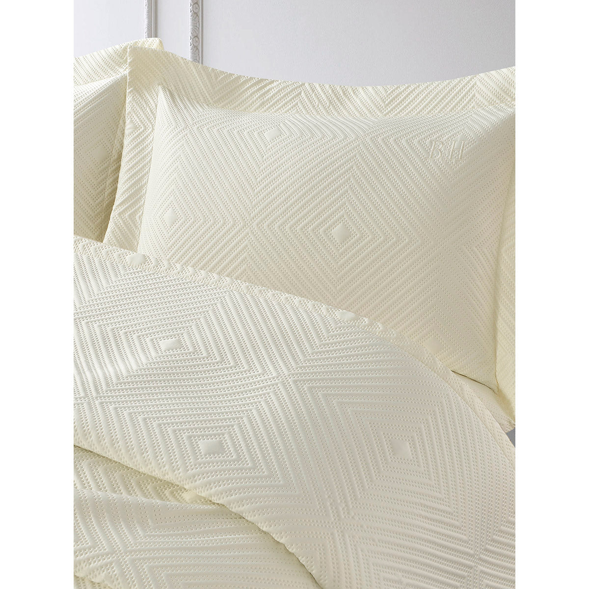 Σετ Κουβερλί Υπέρδιπλο Titania Art 12318 230x250εκ Εκρού