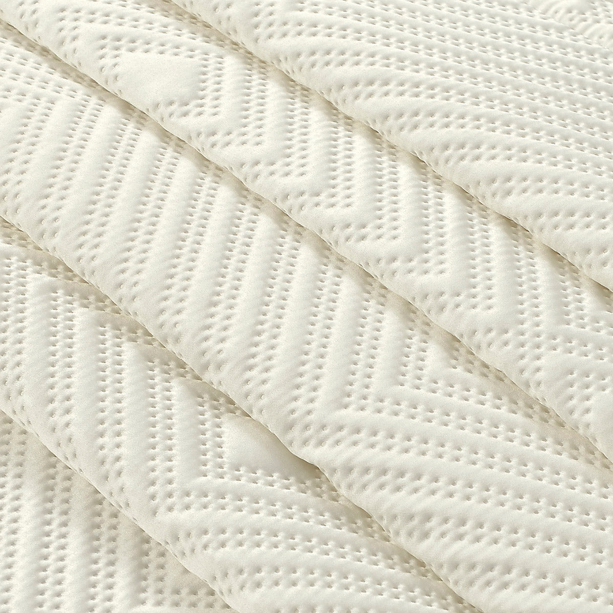 Σετ Κουβερλί Υπέρδιπλο Titania Art 12318 230x250εκ Εκρού