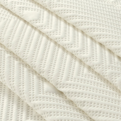 Σετ Κουβερλί Υπέρδιπλο Titania Art 12318 230x250εκ Εκρού