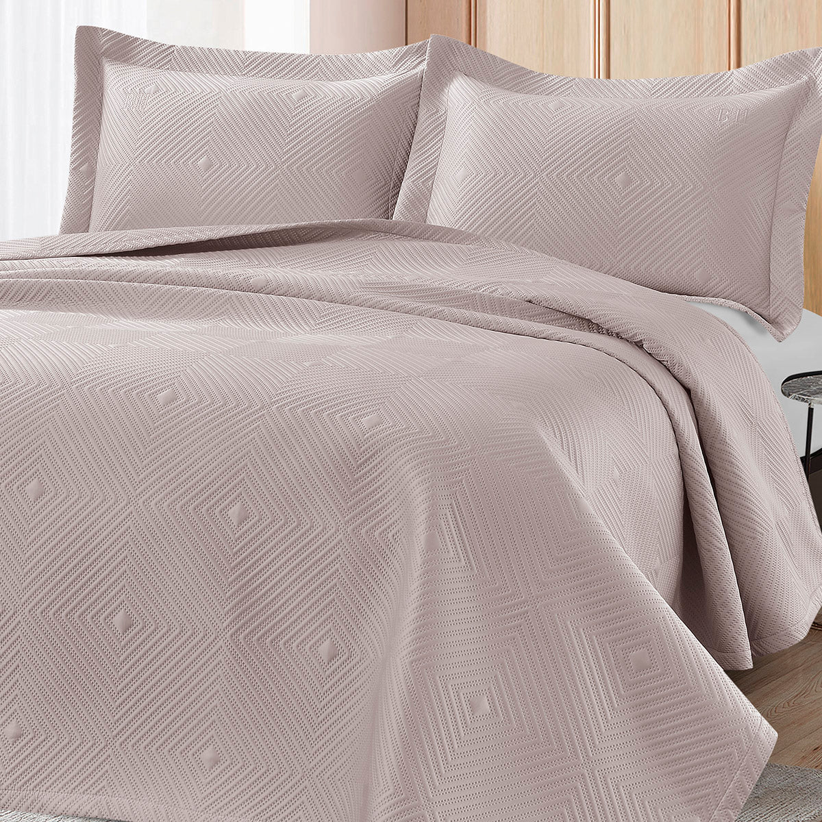 Σετ Κουβερλί Υπέρδιπλο Tethys Art 12320 230x250εκ Αμέθυστος